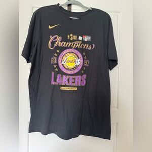 Nike Los Angeles Lakers 2020 Champions Black T-Shirt